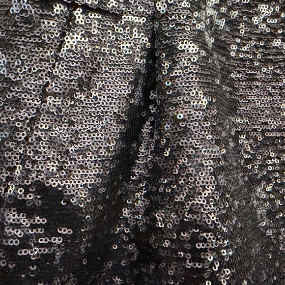 J. Crew Black and Silver Sequin Mini Skirt - Picture 3 of 4